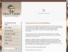 Tablet Screenshot of grantcreekoutfitters.com